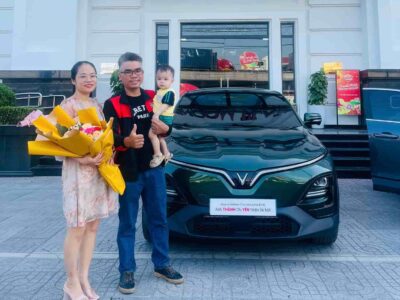 Vinfast Bình Dương giao xe VF6 plus xanh rêu
