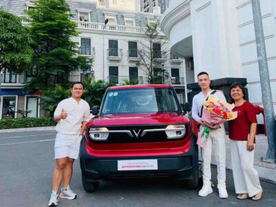 Vinfast Bình Dương giao xe VF3 màu đỏ